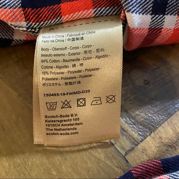 Scotch & Soda Men’s Plaid Button Down Shirt - Picture 12 of 13